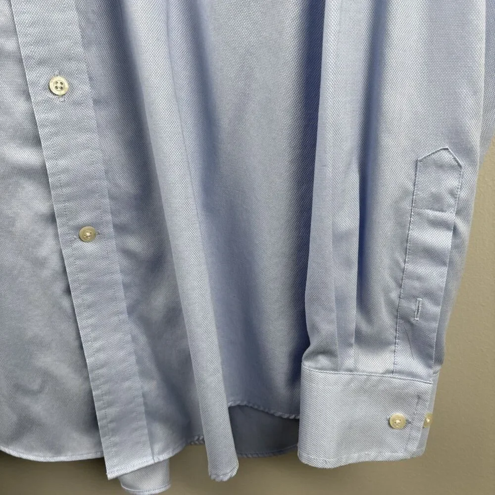 Ralph Lauren Dress shirt Mens 16 1/2 - 34/35 Blue Cotton Regular Stretch LS